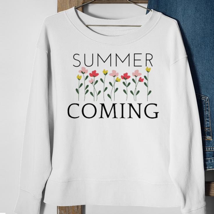 Summer Coming Sweatshirt Gifts for Old Women