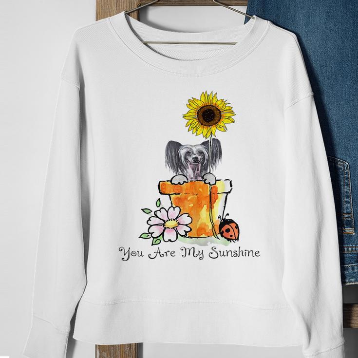 Sunflower You Are My Sunshine Chinese Crested Dog Lover Sweatshirt Thegiftio UK