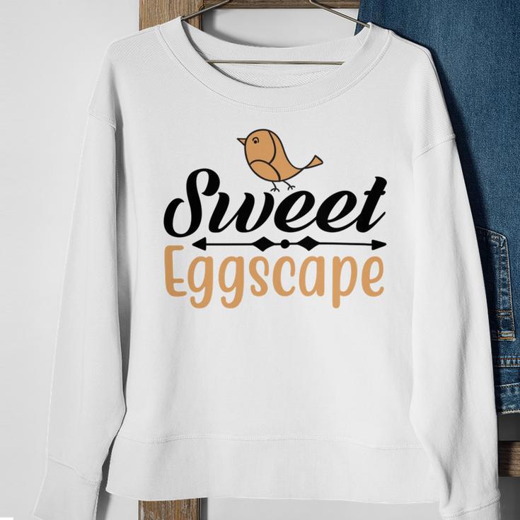 Sweet Eggscape Sweatshirt Gifts for Old Women