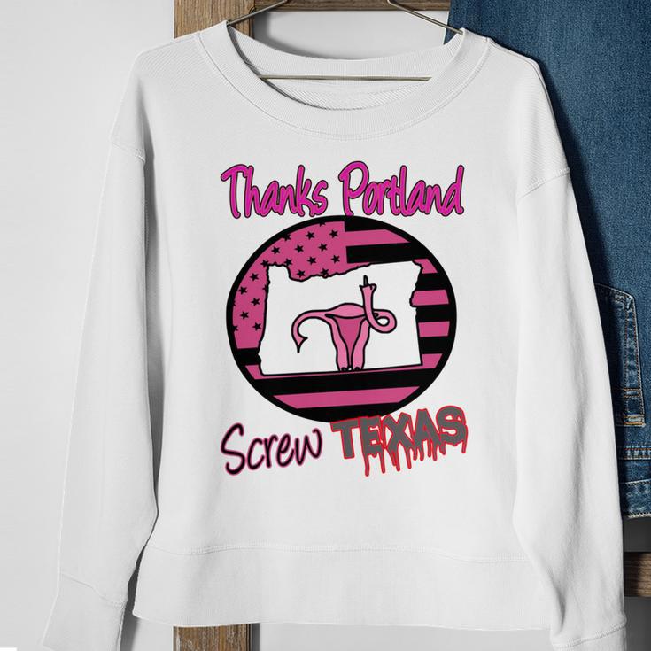 Thanks Portland Screw Texas Mind Your Own Uterus Sweatshirt Gifts for Old Women