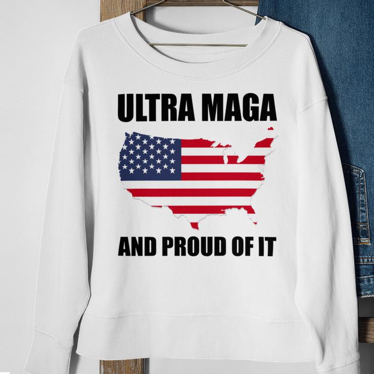 Ultra Maga And Proud Of It V6 Sweatshirt Gifts for Old Women