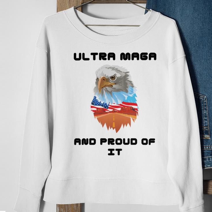 Ultra Mega And Proud Of It Pro Trump Patriotic Republican Sweatshirt Gifts for Old Women