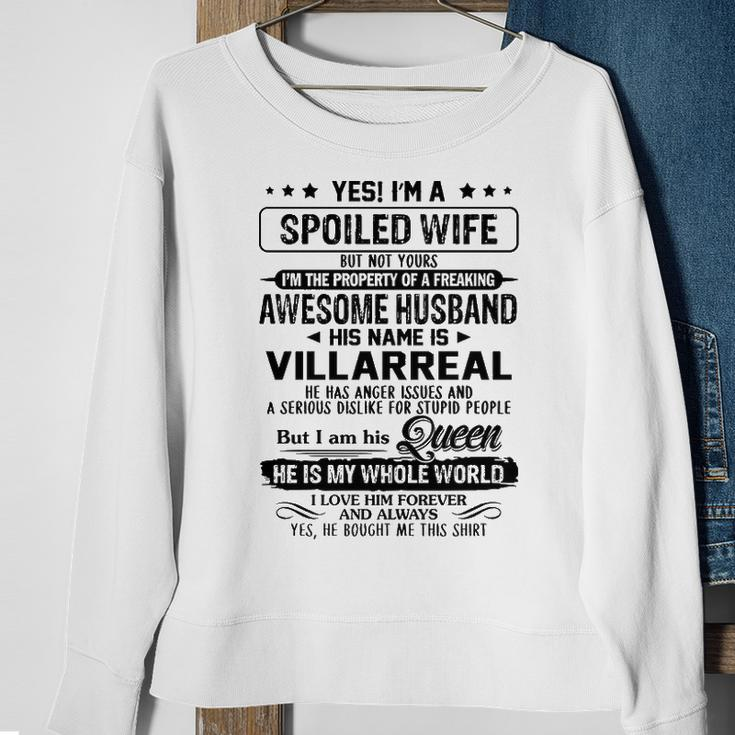 Villarreal Name Gift Spoiled Wife Of Villarreal Sweatshirt Gifts for Old Women