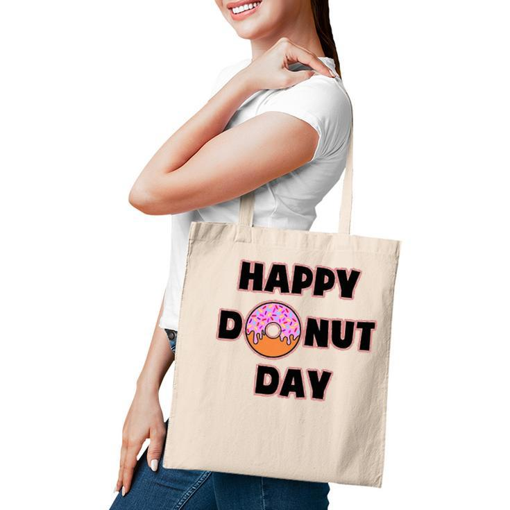 Donut Design For Women And Men - Happy Donut Day Tote Bag