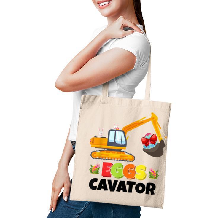 Excavator Shirts For Toddler Boys Girls Easter Eggs Cavator Tote Bag