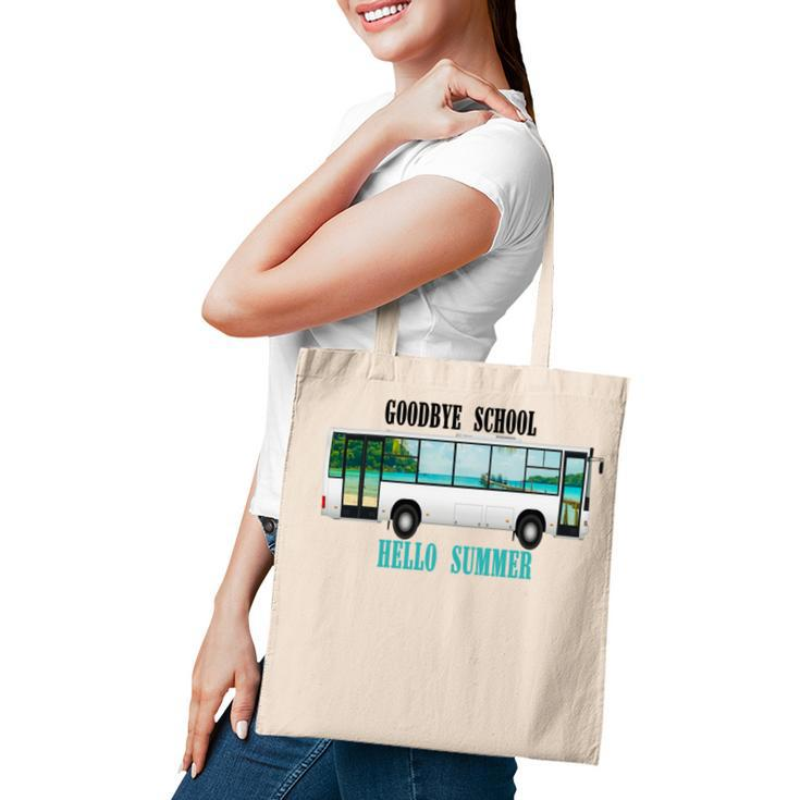 Goodbye School Hello Summer Last Day Design For Students Tote Bag