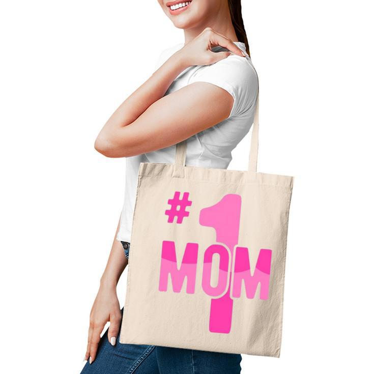 Hashtag Number One Mom Mothers Day Idea Mama Women Tote Bag