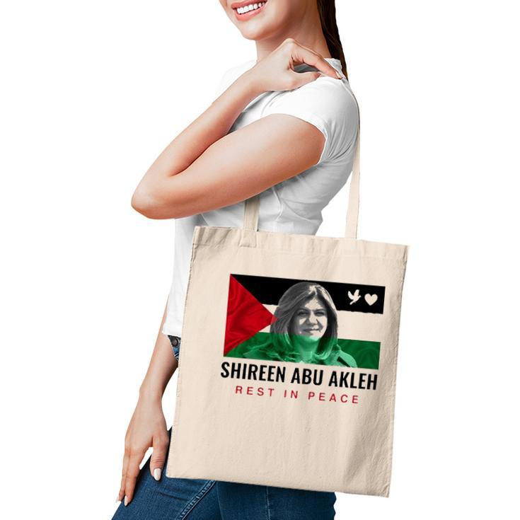 Rip Shireen Abu Akleh Palestine Women Palestinian Flag Tote Bag