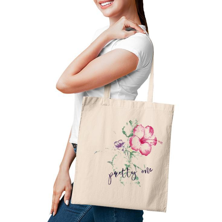 Womens Spring Floral Pretty One Tropical Summer Hawaiian Hibiscus T Tote Bag