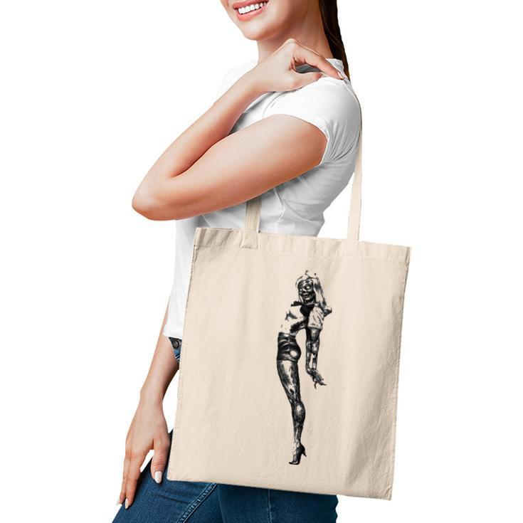 Zombie Pin-Up Girl  Tote Bag