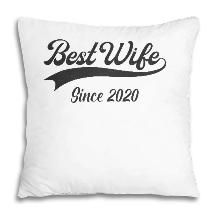 2Nd Wedding Aniversary Gift For Her - Best Wife Since 2020 Married Couples Pillow