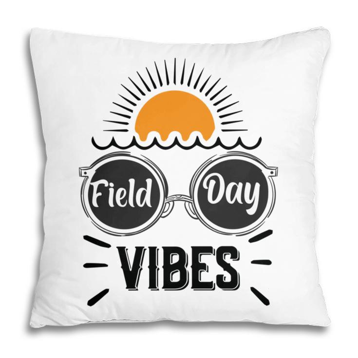 Happy Field Day Field Day Tee Kids Graduation School Fun Day V7 Pillow