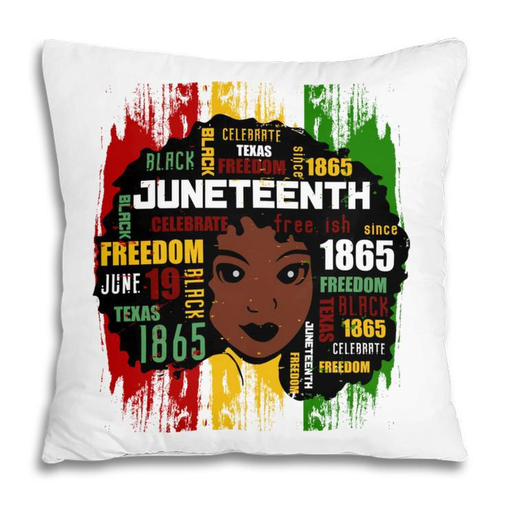 Juneteenth Girl Shirt Pillow