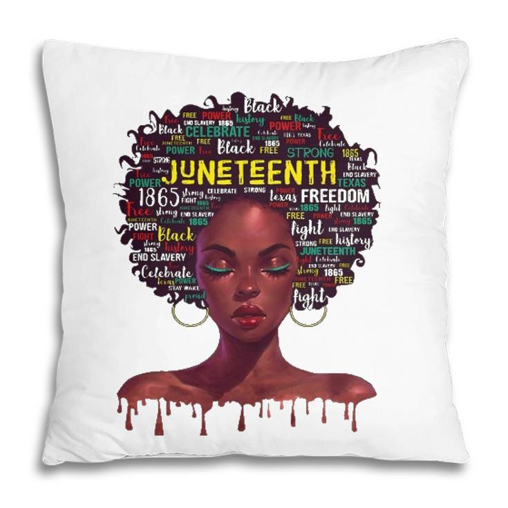 Juneteenth S For Women Afro Beautiful Black Pride 2022 African American Pillow