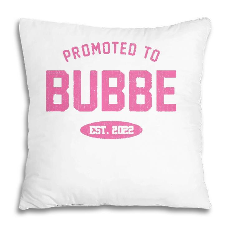 Promoted To Bubbe  Baby Reveal Gift Jewish Grandma Pillow