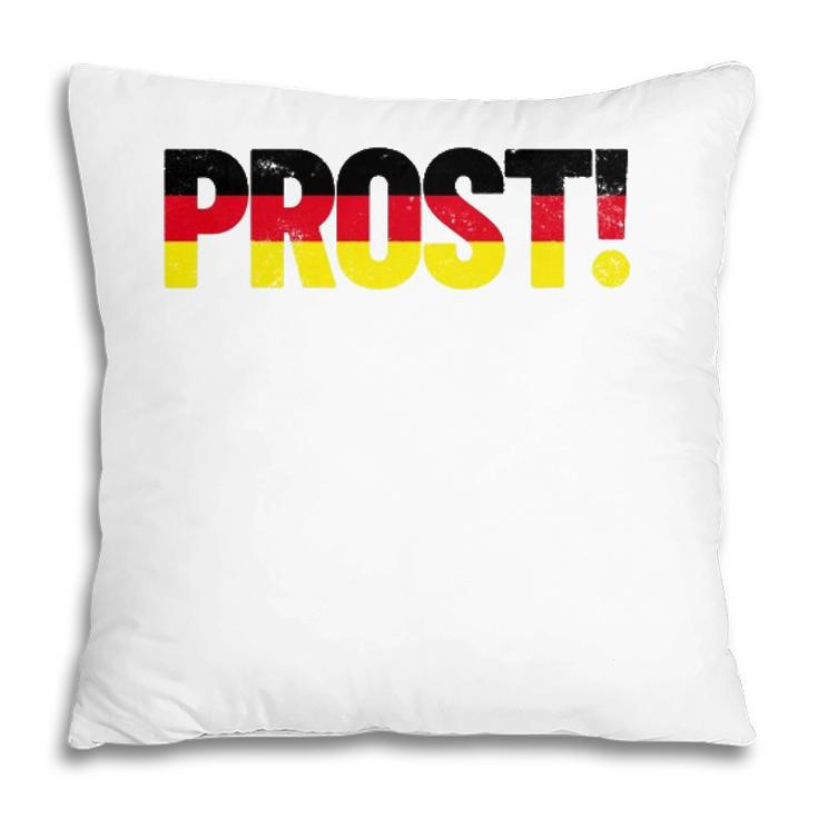 Prost Cheers Oktoberfest German Flag Colors Beer Prost Pillow