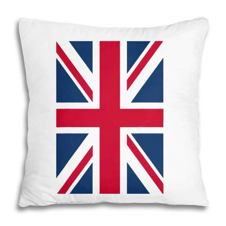 Uk Women Men Cool Vertical British Union Jack Flag Pillow