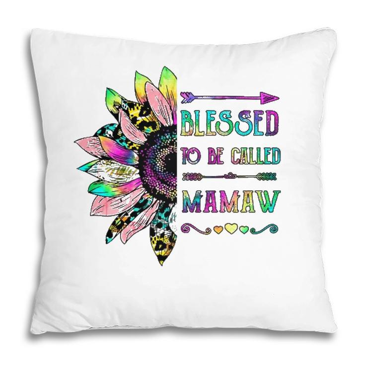 Women Blessed To Be Called Mamaw Sunflower Mothers Day Pillow