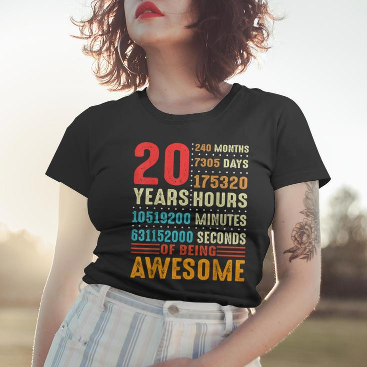 20 Years Old 20Th Birthday Vintage 240 Months For Boy Girl Women T-shirt Gifts for Her