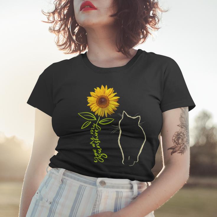 Cat Graphic Cat Sunflower T Cat 