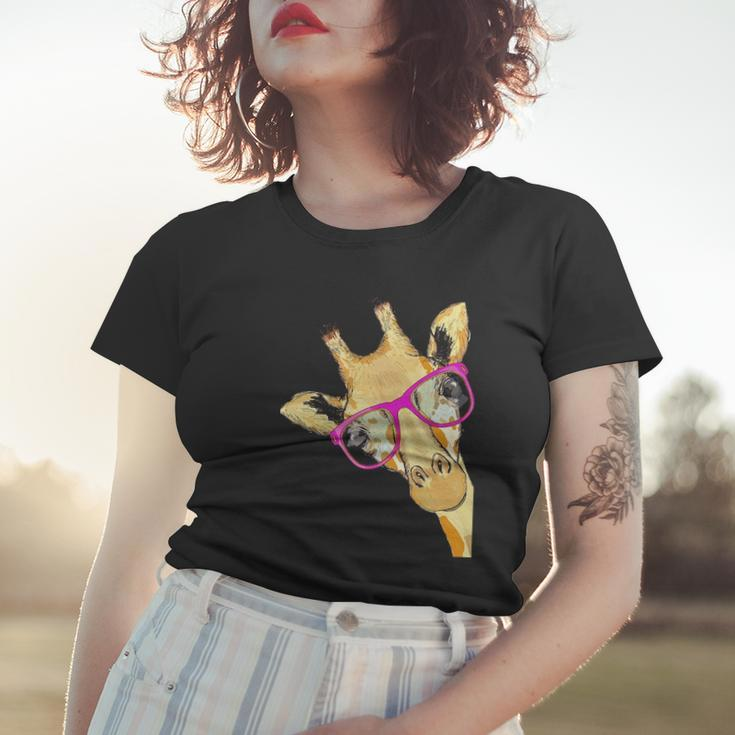 Animal Tees Hipster Giraffe Lovers Women T-shirt Gifts for Her