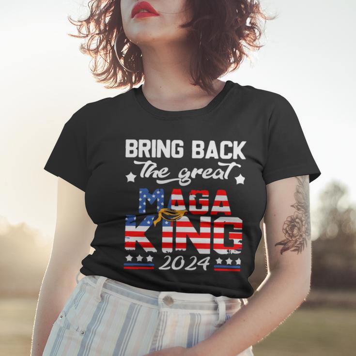 Bring Back The Great Maga King 2024 4Th Of July Trump 2024T President Trump Tee Republican Anti Biden Women T-shirt Gifts for Her