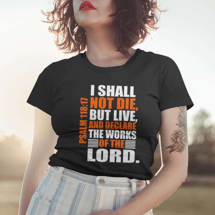 Christerest Psalm 11817 Christian Bible Verse Affirmation Women T-shirt Gifts for Her