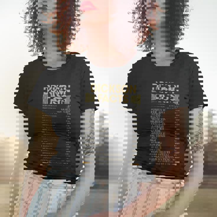 Dickson Name Gift Dickson Facts Women T-shirt Gifts for Her