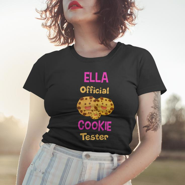 Ella Official Cookie Tester First Name Funny Women T-shirt Gifts for Her