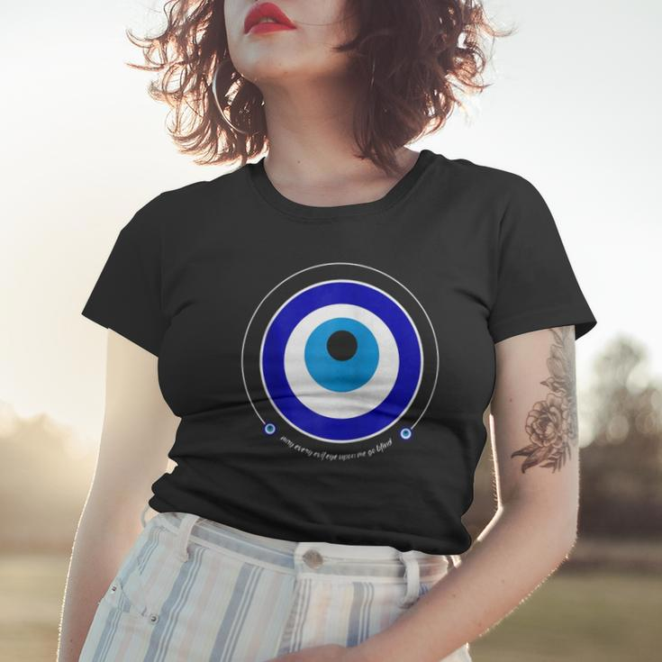 Evil Eye Greek Nazar May Every Evil Eye Upon You Go Blind Zip Women T-shirt Gifts for Her