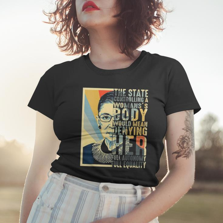 Feminist Ruth Bader Ginsburg Pro Choice My Body My Choice Women T-shirt Gifts for Her