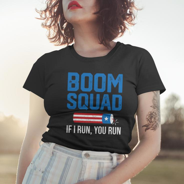 Fourth Of July 4Th July Fireworks Boom Patriotic American Women T-shirt Gifts for Her