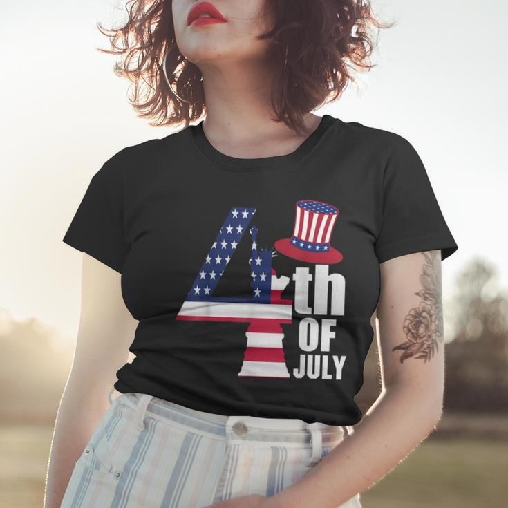 Fourth Of July United States Of America Us Flag 4Th Of July Women T-shirt Gifts for Her