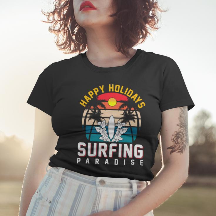 Funny Enjoy The Summer Holiday Summer Surfing Paradise Women T-shirt Gifts for Her