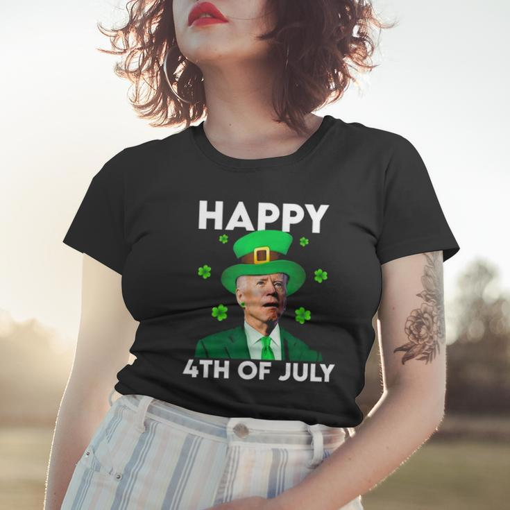 Funny Joe Biden Happy 4Th Of July St Patricks Day Women T-shirt Gifts for Her