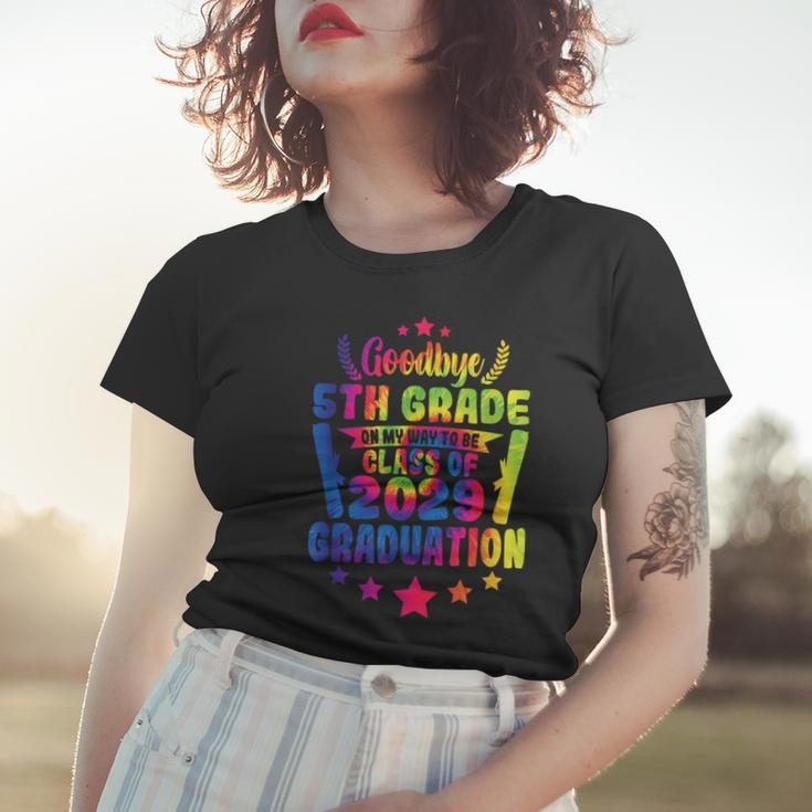 Goodbye 5Th Grade Class Of 2029 Graduate 5Th Grade Tie Dye Women T-shirt Gifts for Her