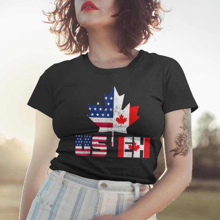 Happy Canada Day Usa Pride Us Flag Day Useh Canadian Women T-shirt Gifts for Her