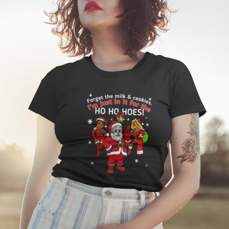 I Do It For The Hos Santa Funny Inappropriate Christmas Men Women T-shirt Gifts for Her