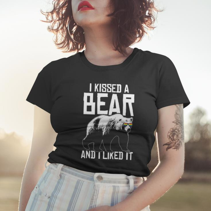 I Kissed A Bear And I Liked It Lgbt Gay Funny Gift Women T-shirt Gifts for Her