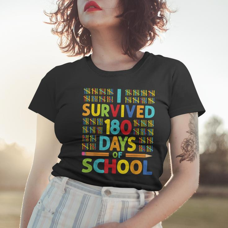 I Survived 180 Days Of School Last Day Of School Teacher V2 Women T-shirt Gifts for Her