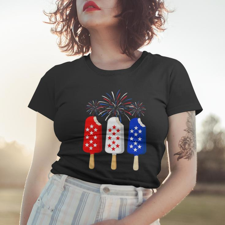 Ice Cream 4Th Of July American Flag Patriotic Men Women Women T-shirt Gifts for Her