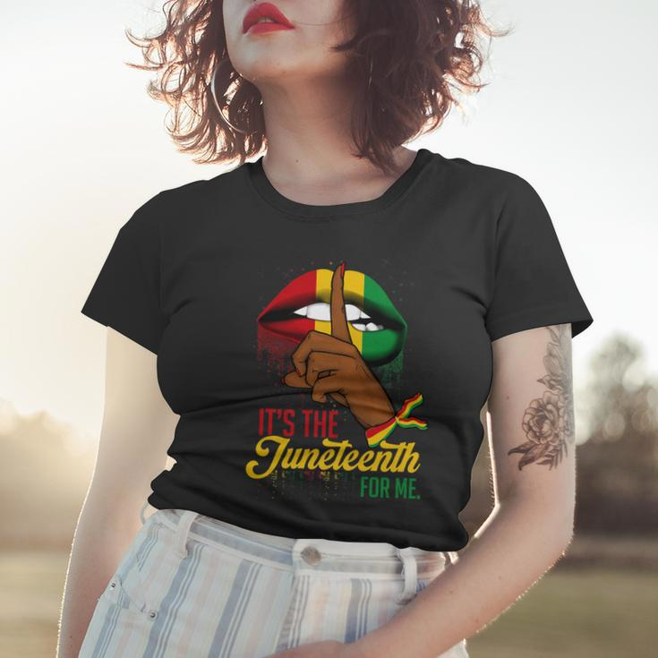 Its The Juneteenth For Me Free-Ish Since 1865 Independence Women T-shirt Gifts for Her