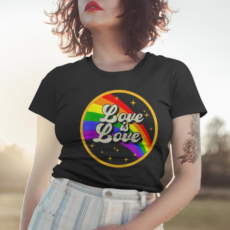 Love Is Love Rainbow Lgbt Gay Lesbian Pride Women T-shirt Gifts for Her