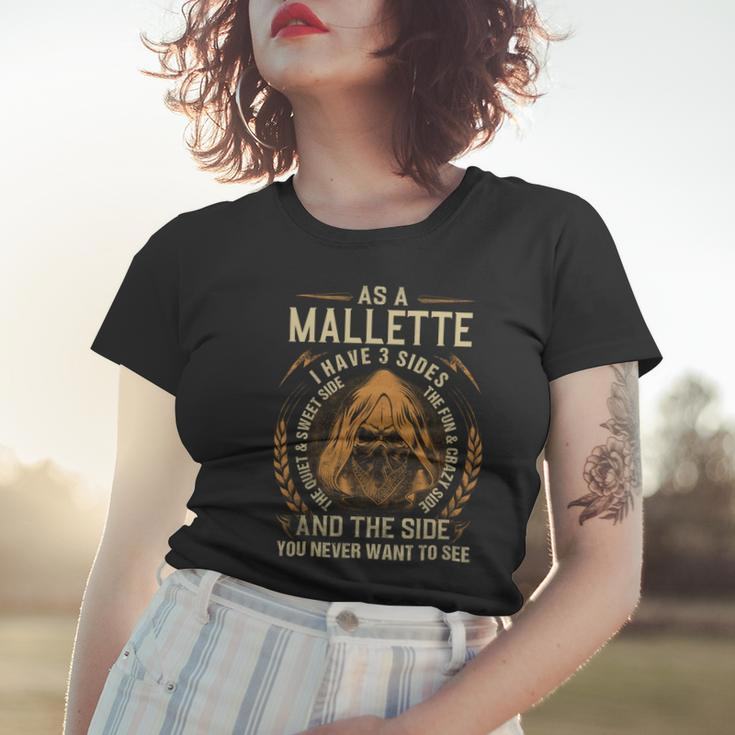 Mallette Name Shirt Mallette Family Name V2 Women T-shirt Gifts for Her