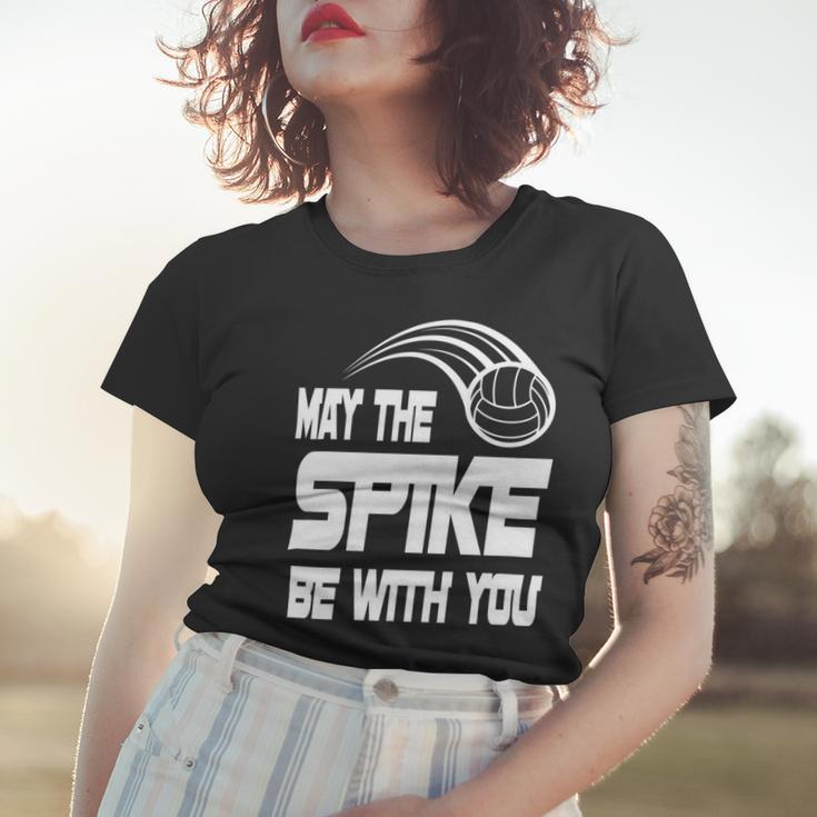 May The Spike Be With You Funny Volleyball Women T-shirt Gifts for Her