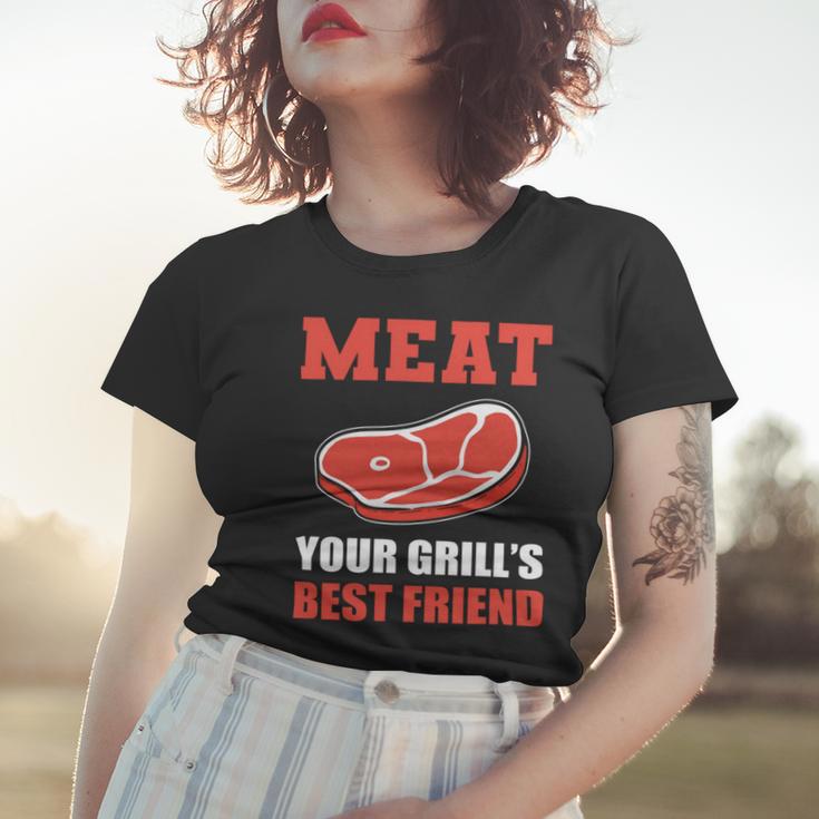 Meat Your Grill’S Best Friend Butcher Chef Cook Bbq Women T-shirt Gifts for Her