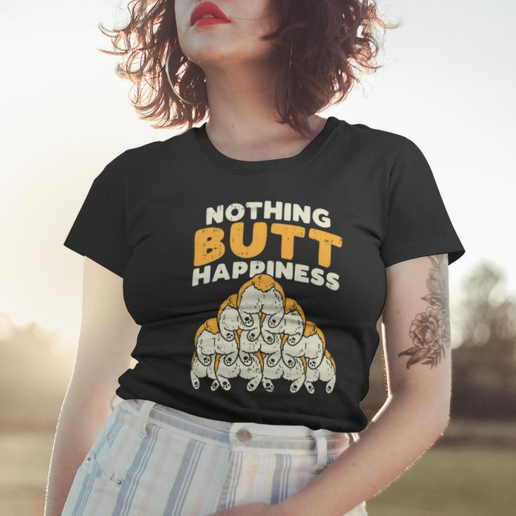 Nothing Butt Happiness Funny Welsh Corgi Dog Pet Lover Gift V5 Women T-shirt Gifts for Her