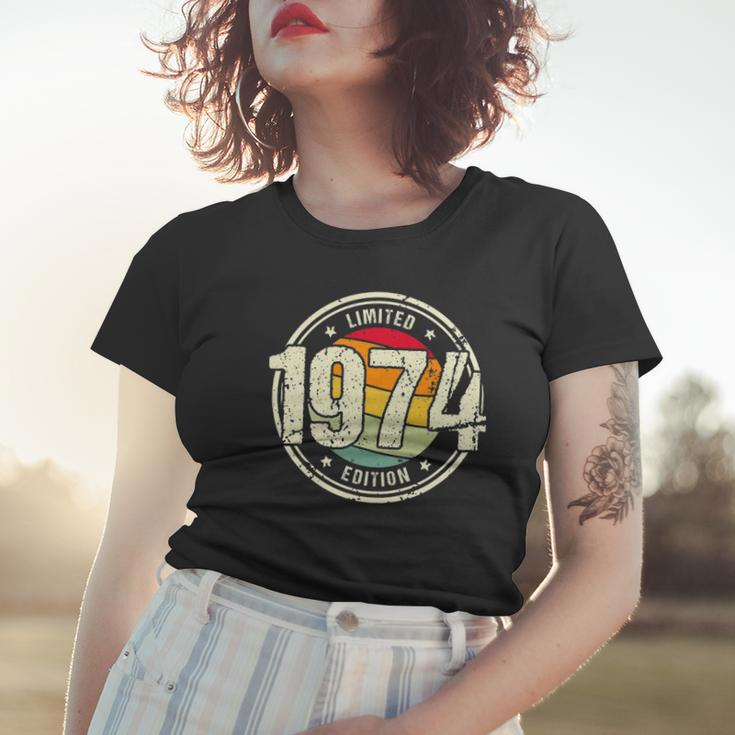 Retro 48 Years Old Vintage 1974 Limited Edition 48Th Birthday Women T-shirt Gifts for Her
