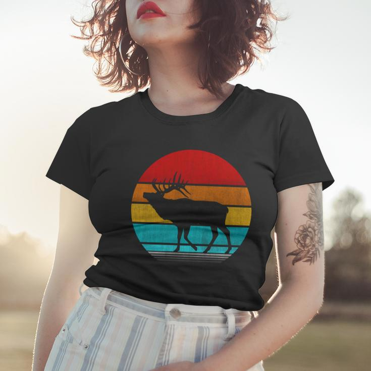 Retro Vintage Elk Women T-shirt Gifts for Her
