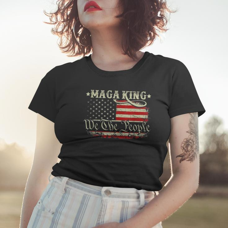 The Great Maga King Donald Trump Maga King Women T-shirt Gifts for Her